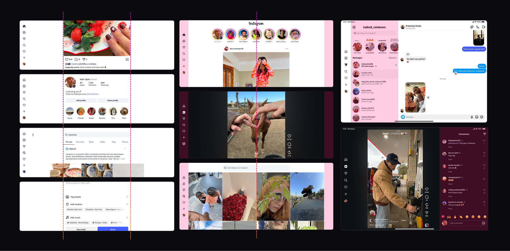 Tablet design system collage